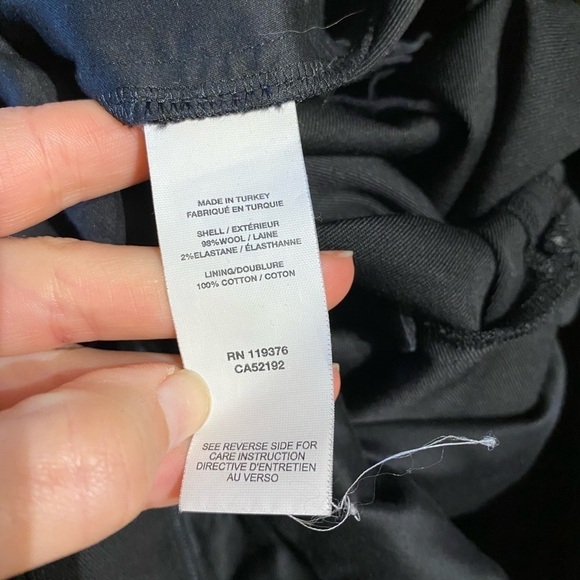 Helmut Lang Women's Wool Trouser Black Size 4 Business Casual Ankle Slit - Picture 7 of 11